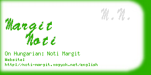 margit noti business card